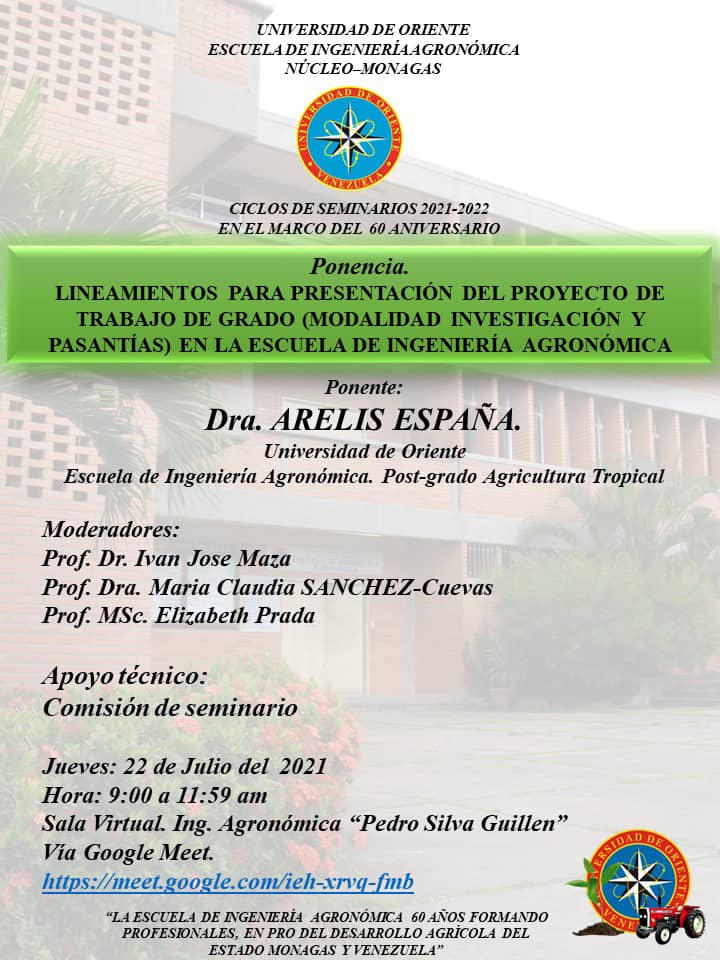 Seminarios Ingeniería Agronómica